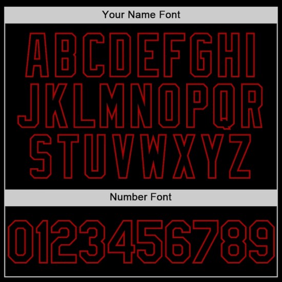 Custom Black Red Line Authentic Baseball Jersey