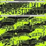 Custom Black Neon Green Splash Round Neck Sublimation Basketball Suit Jersey