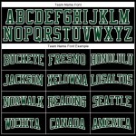 Custom Stitched Black Green-White 3D Pattern Design Segmentation Patchwork Stripe Sports Pullover Sweatshirt Hoodie