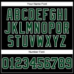 Custom Stitched Black Green-White 3D Pattern Design Segmentation Patchwork Stripe Sports Pullover Sweatshirt Hoodie