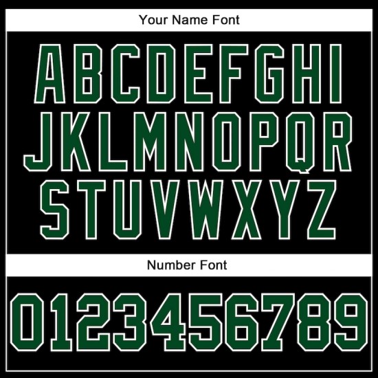 Custom Stitched Black Green-White 3D Pattern Design Segmentation Patchwork Stripe Sports Pullover Sweatshirt Hoodie