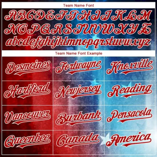 Custom Black Royal-Red 3D American Flag Fashion Authentic Baseball Jersey