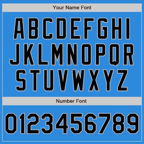 Custom Powder Blue Black-Gray Bomber Varsity Letterman Zipper Jacket